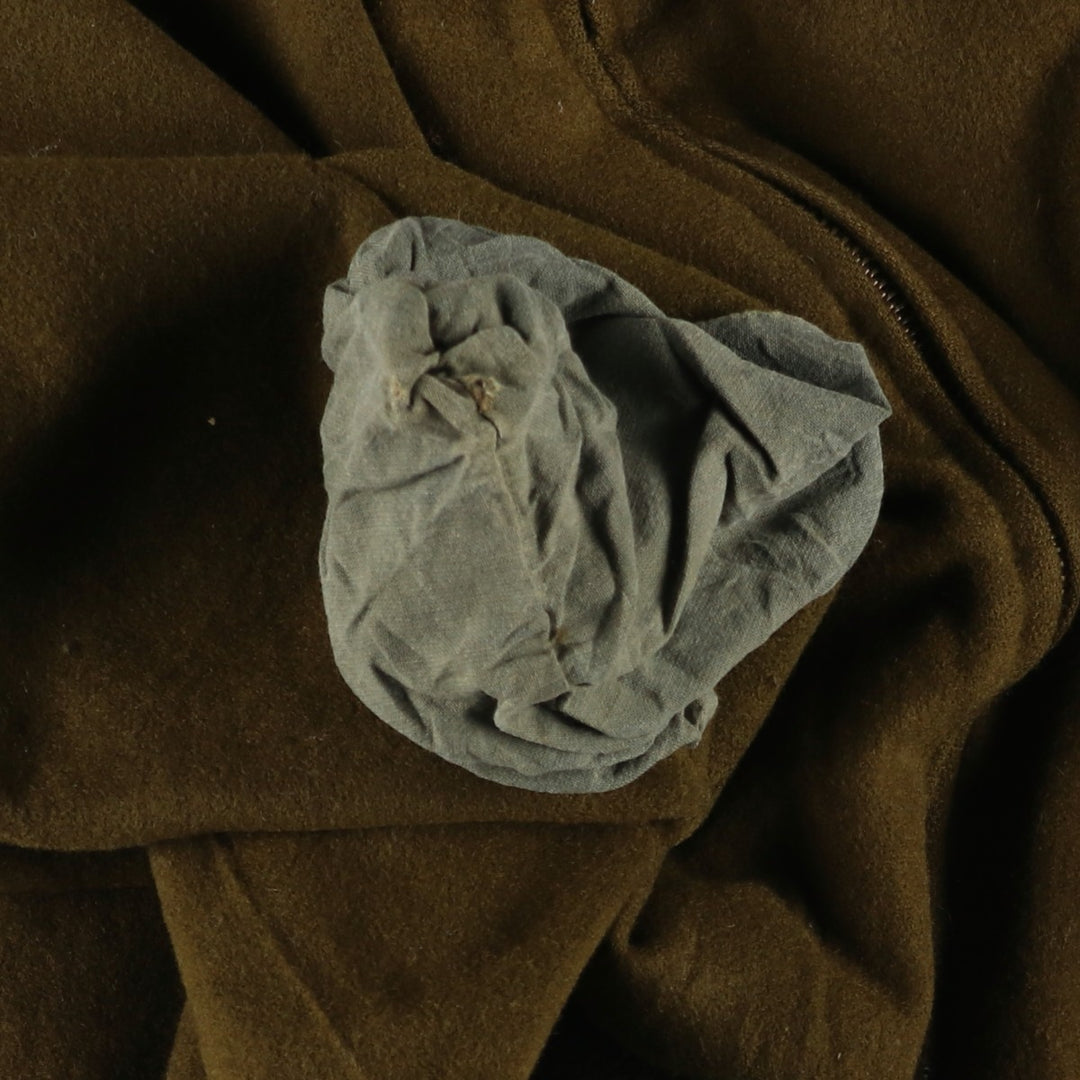 Burberry's padded wool sports jacket, size L, men's wool Khaki type brown Vintage Second Hand