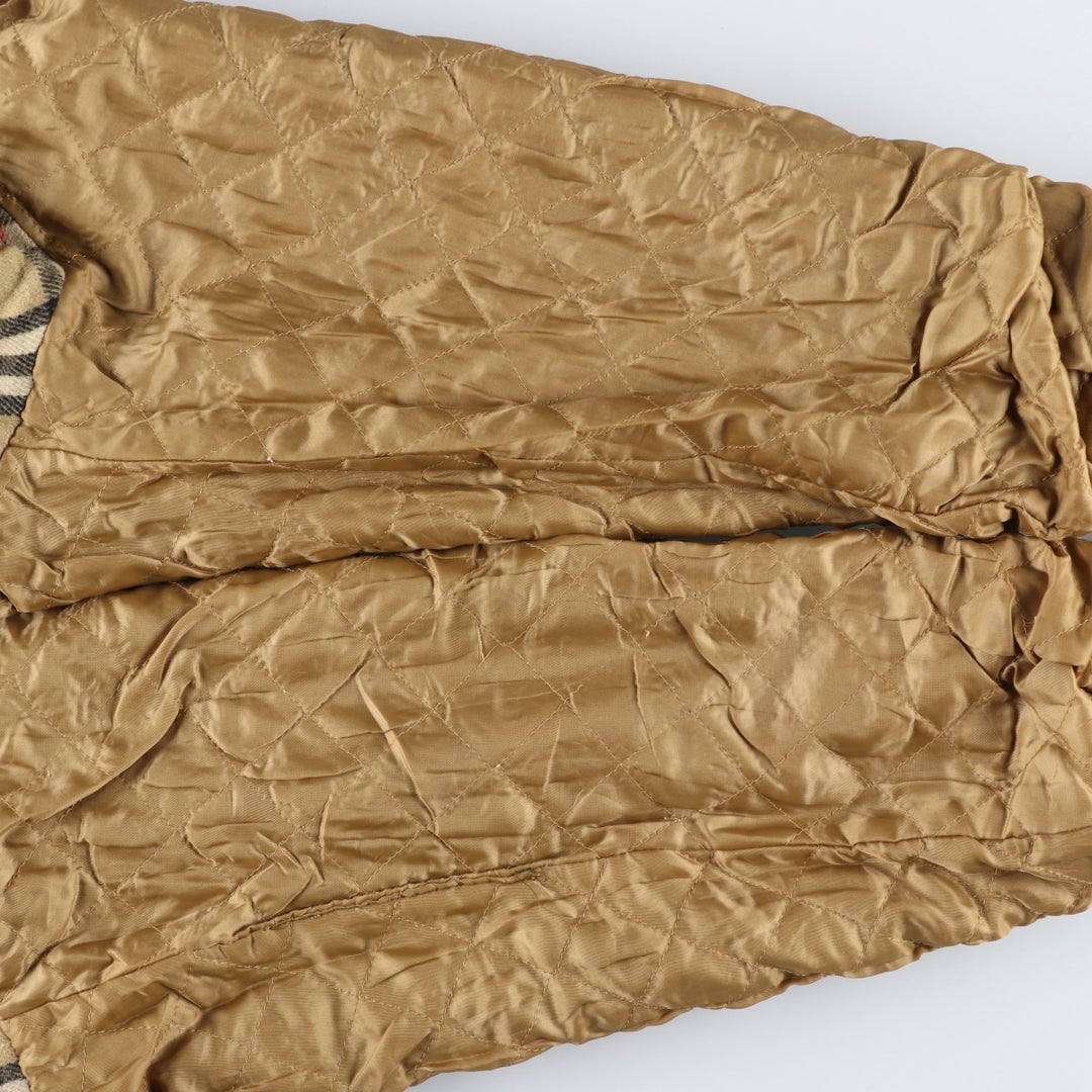Burberry's padded wool sports jacket, size L, men's wool Khaki type brown Vintage Second Hand