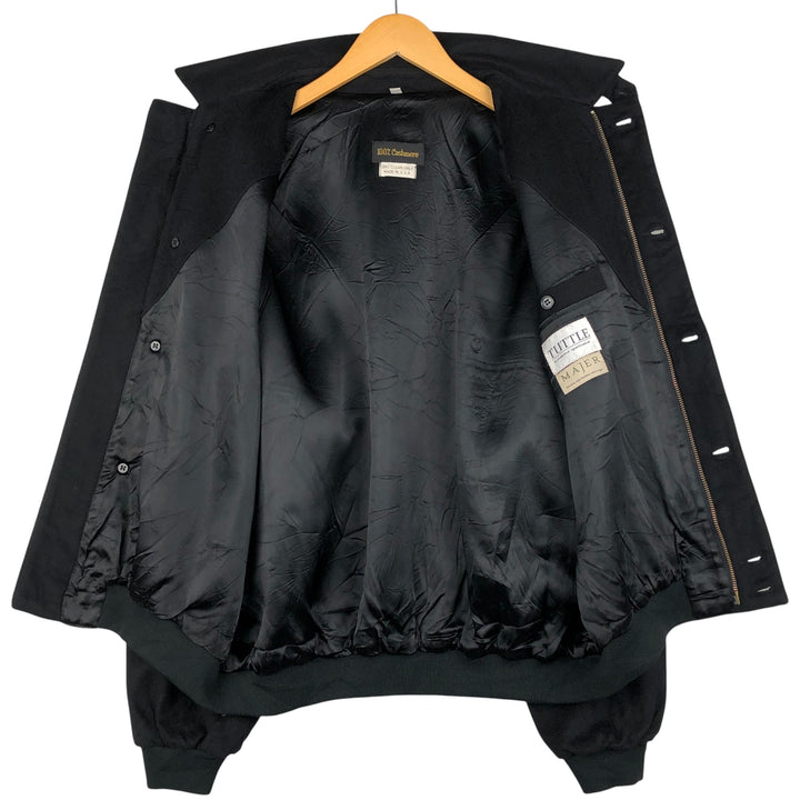 TUTTLE MAJER Cashmere Swing Top Sports Jacket, Made in USA, Men's Size L Cashmere black type Vintage Second Hand