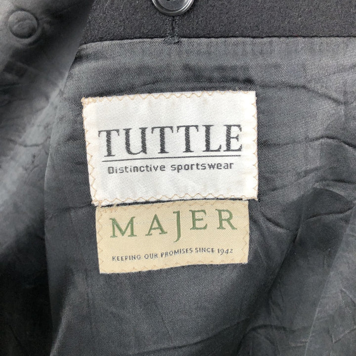 TUTTLE MAJER Cashmere Swing Top Sports Jacket, Made in USA, Men's Size L Cashmere black type Vintage Second Hand