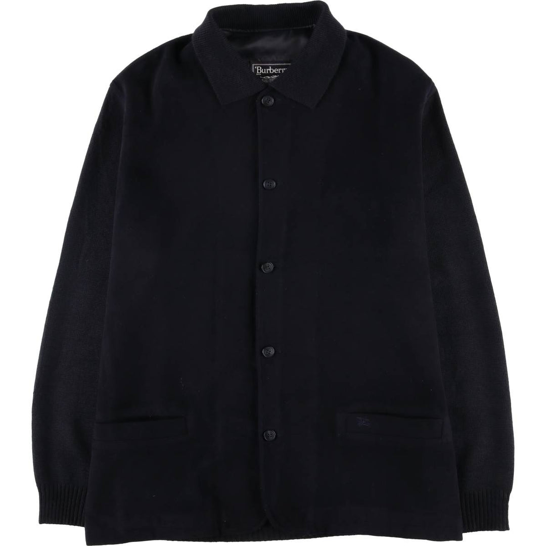 Burberry's wool jacket, men's size XL unclear navy blue type Vintage Second Hand