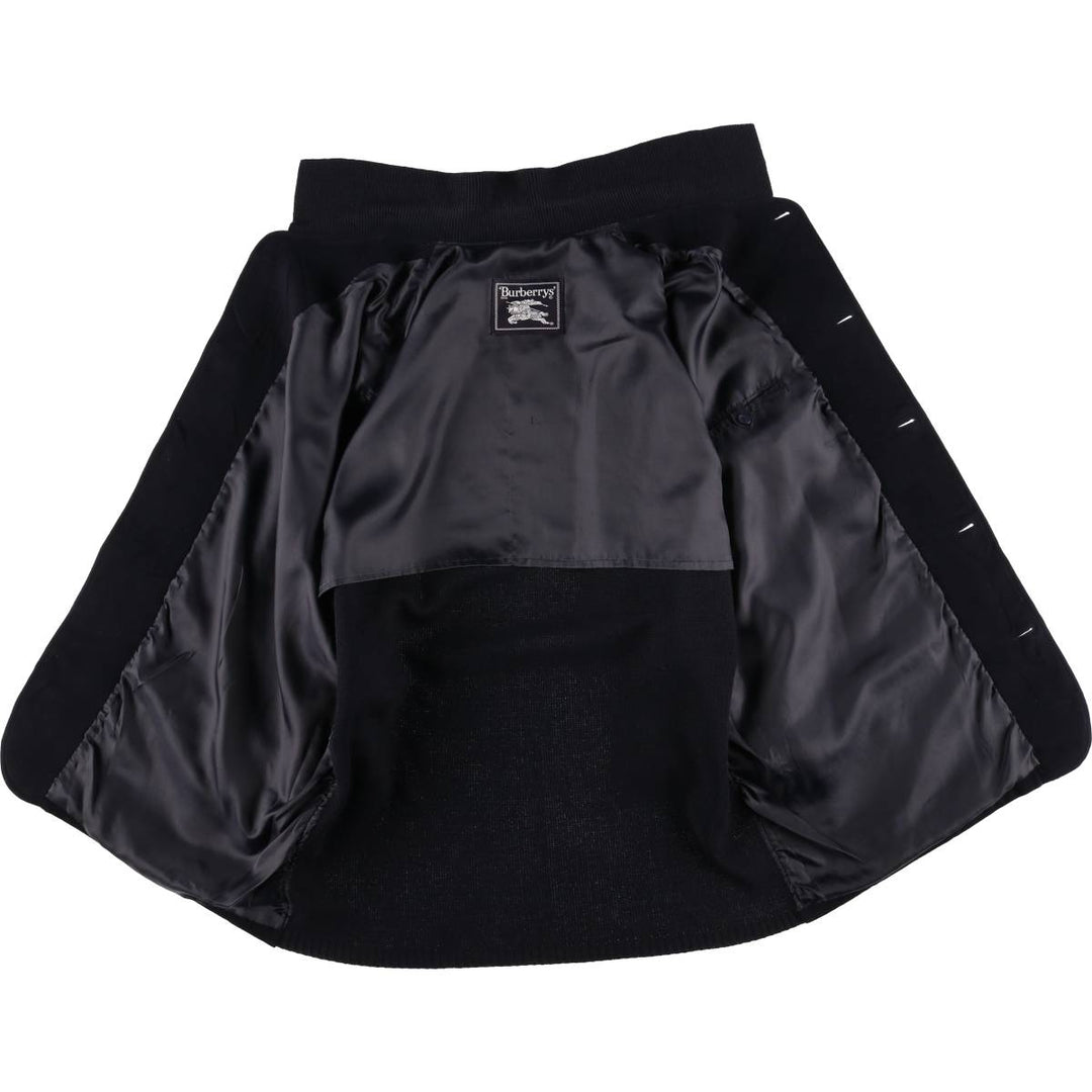 Burberry's wool jacket, men's size XL unclear navy blue type Vintage Second Hand