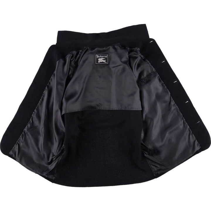 Burberry's wool jacket, men's size XL unclear navy blue type Vintage Second Hand