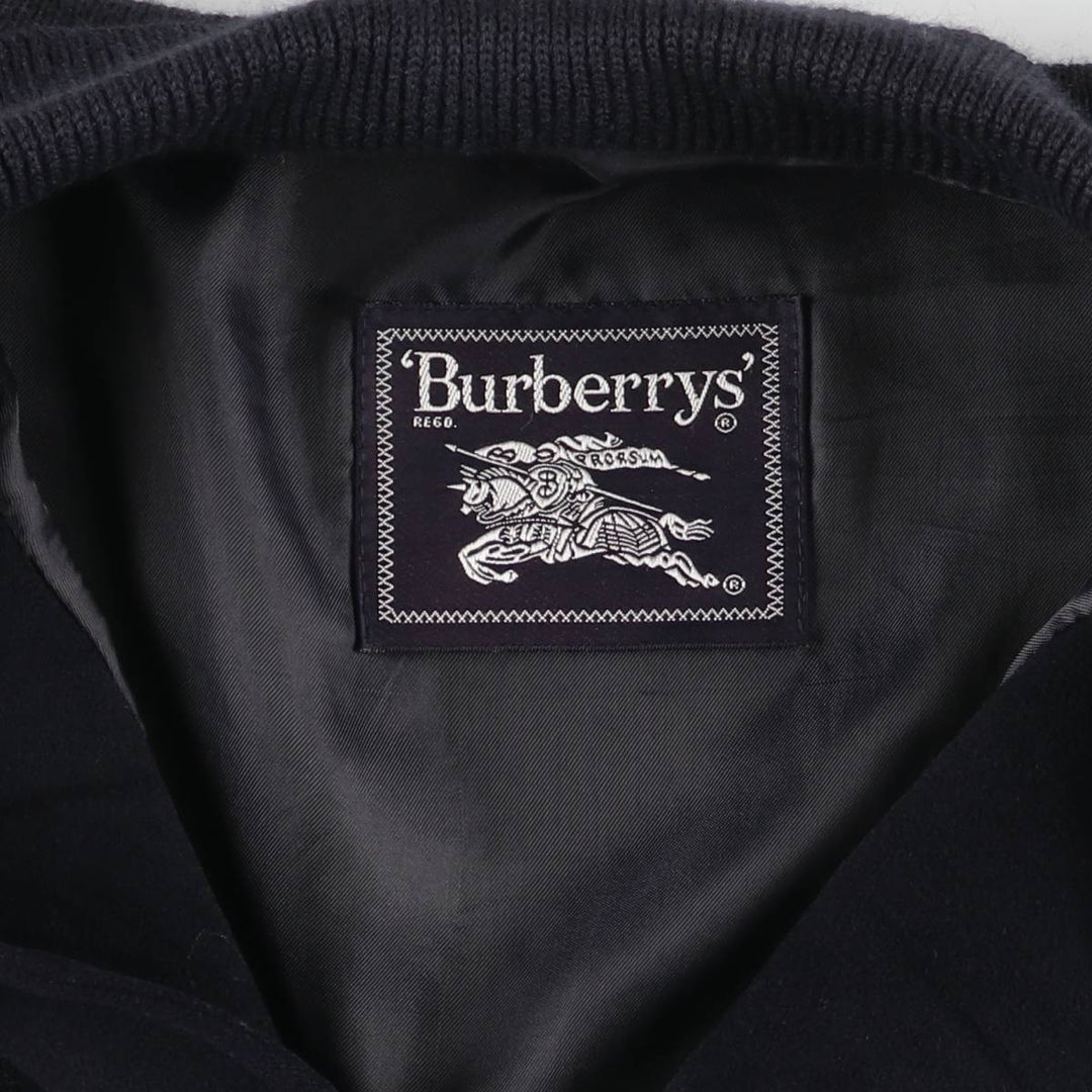 Burberry's wool jacket, men's size XL unclear navy blue type Vintage Second Hand