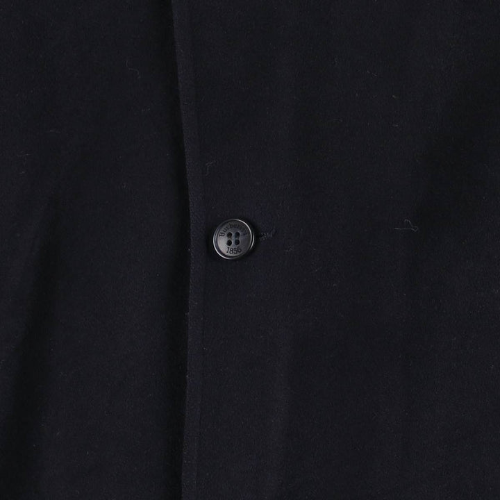 Burberry's wool jacket, men's size XL unclear navy blue type Vintage Second Hand