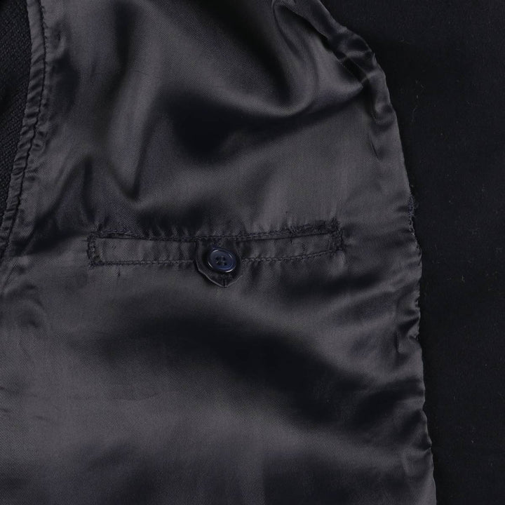 Burberry's wool jacket, men's size XL unclear navy blue type Vintage Second Hand