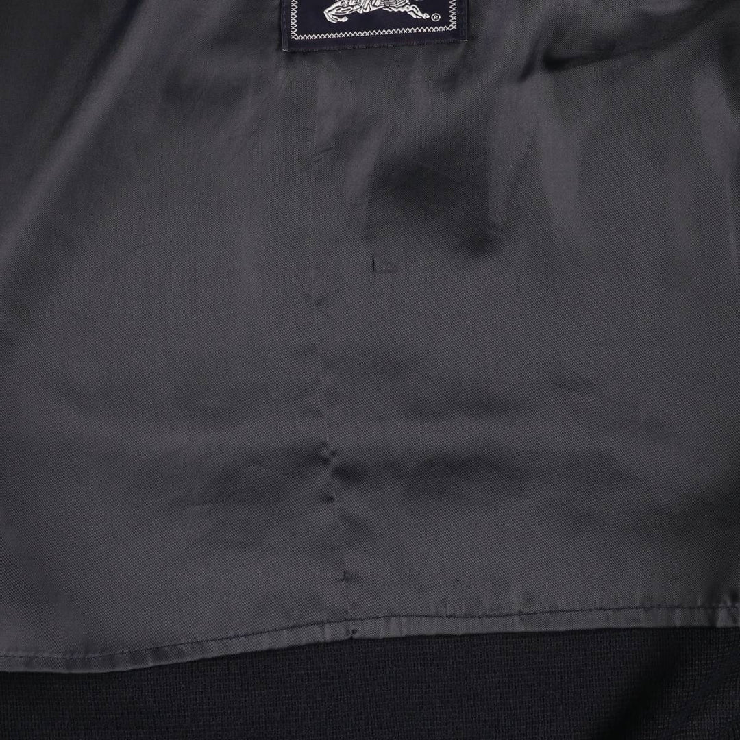 Burberry's wool jacket, men's size XL unclear navy blue type Vintage Second Hand