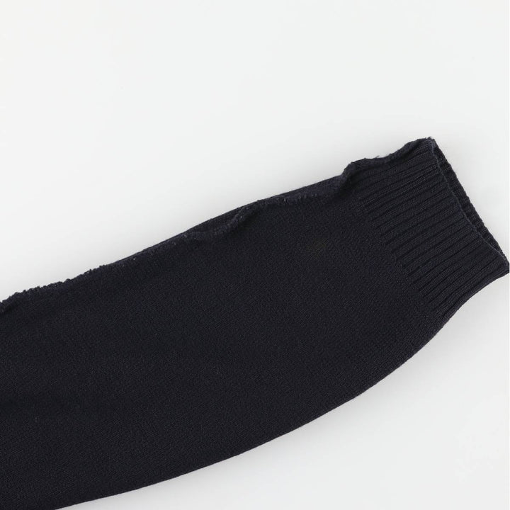 Burberry's wool jacket, men's size XL unclear navy blue type Vintage Second Hand