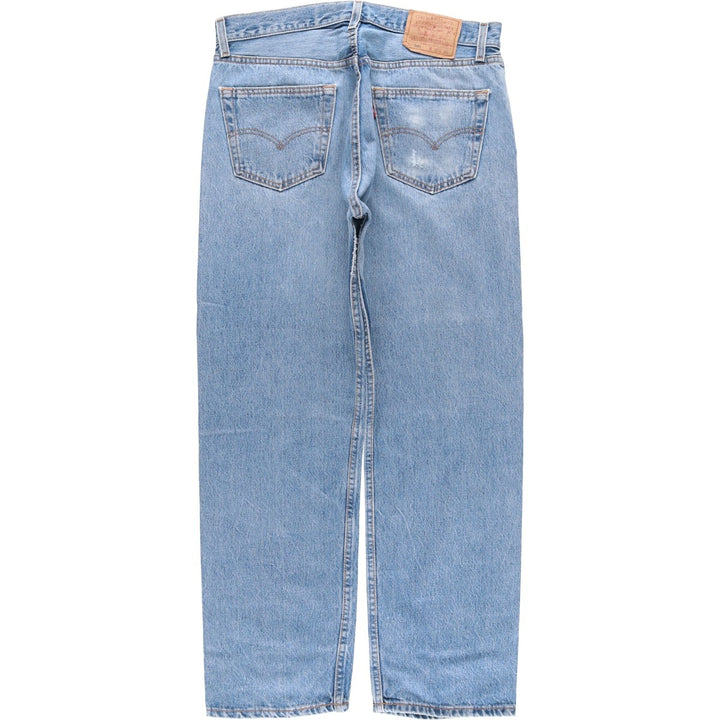 90'S Levi's 501-0118 Straight Denim Pants, Made in USA, Men's, Size 34, Vintage cotton blue type Vintage Second Hand