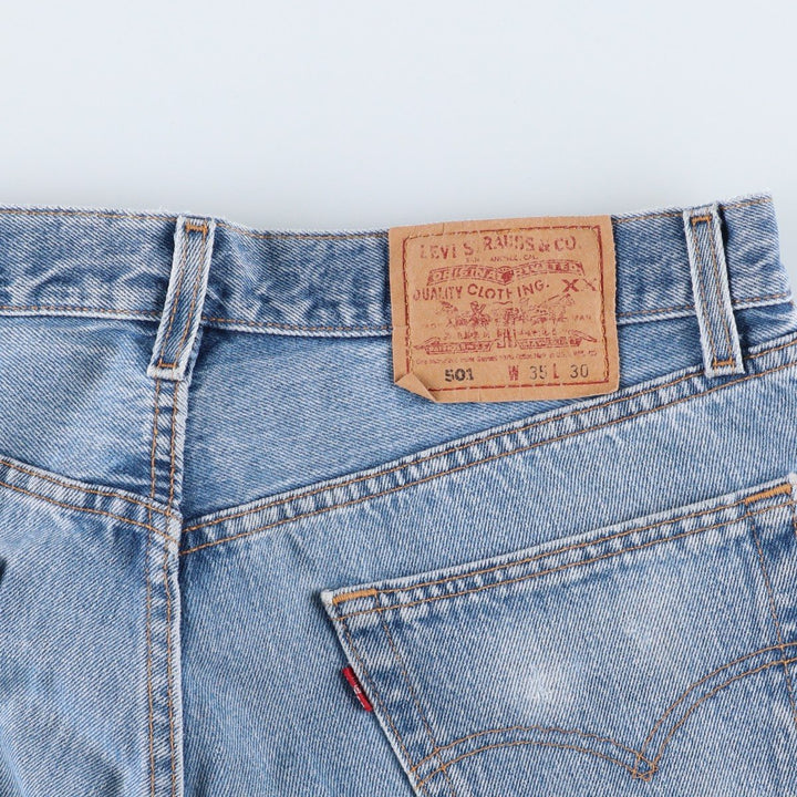 90'S Levi's 501-0118 Straight Denim Pants, Made in USA, Men's, Size 34, Vintage cotton blue type Vintage Second Hand