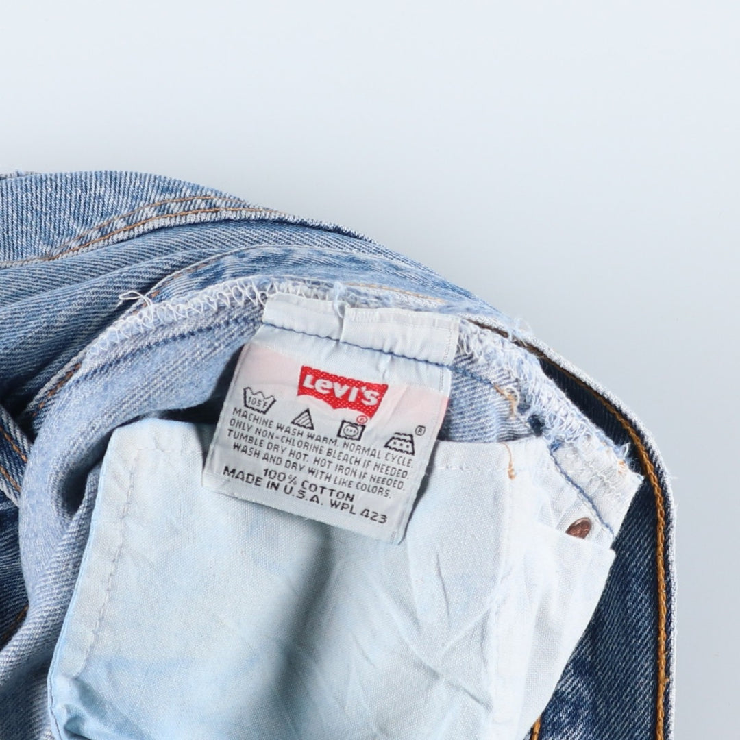 90'S Levi's 501-0118 Straight Denim Pants, Made in USA, Men's, Size 34, Vintage cotton blue type Vintage Second Hand