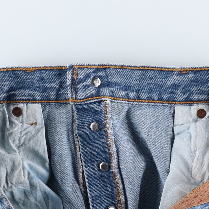 90'S Levi's 501-0118 Straight Denim Pants, Made in USA, Men's, Size 34, Vintage cotton blue type Vintage Second Hand