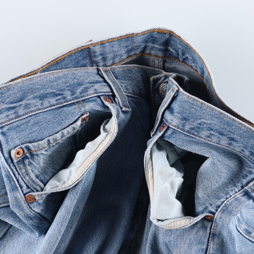 90'S Levi's 501-0118 Straight Denim Pants, Made in USA, Men's, Size 34, Vintage cotton blue type Vintage Second Hand