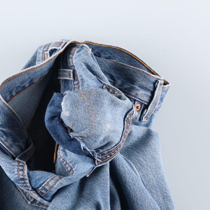 90'S Levi's 501-0118 Straight Denim Pants, Made in USA, Men's, Size 34, Vintage cotton blue type Vintage Second Hand