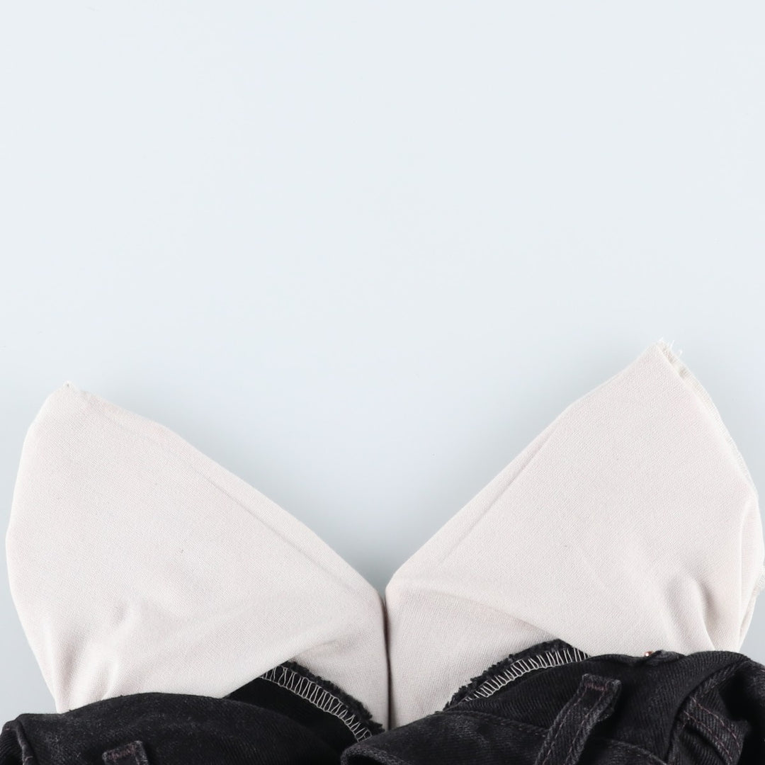 90'S Levi's 505 Regular Fit Straight Leg Tapered Black Denim Pants, Made in the USA, Men's Size 35, Vintage cotton black type Vintage Second Hand