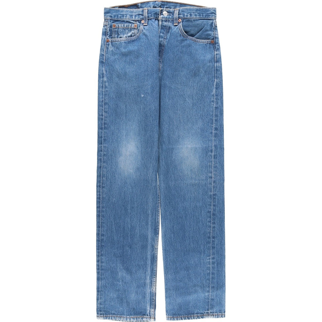 90'S Levi's 501-0115 Straight Denim Pants, Made in USA, Men's, W30, Vintage cotton blue type Vintage Second Hand