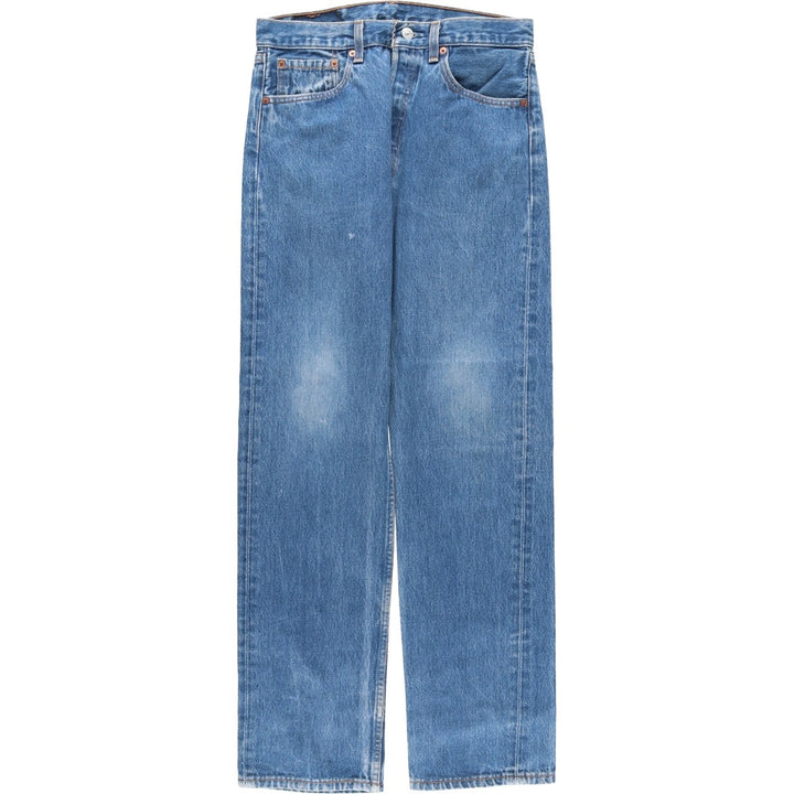 90'S Levi's 501-0115 Straight Denim Pants, Made in USA, Men's, W30, Vintage cotton blue type Vintage Second Hand