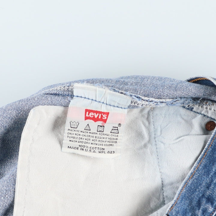 90'S Levi's 501-0115 Straight Denim Pants, Made in USA, Men's, W30, Vintage cotton blue type Vintage Second Hand