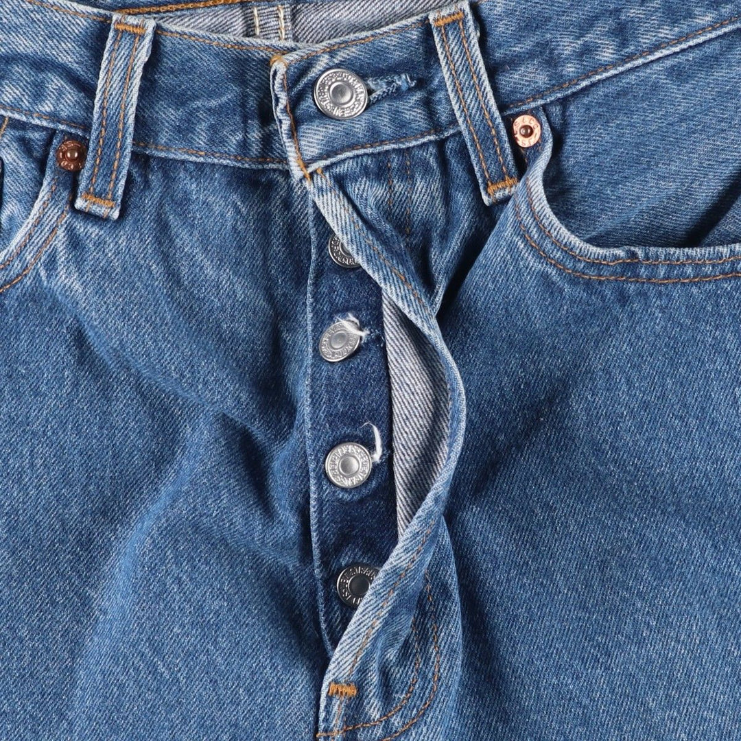 90'S Levi's 501-0115 Straight Denim Pants, Made in USA, Men's, W30, Vintage cotton blue type Vintage Second Hand