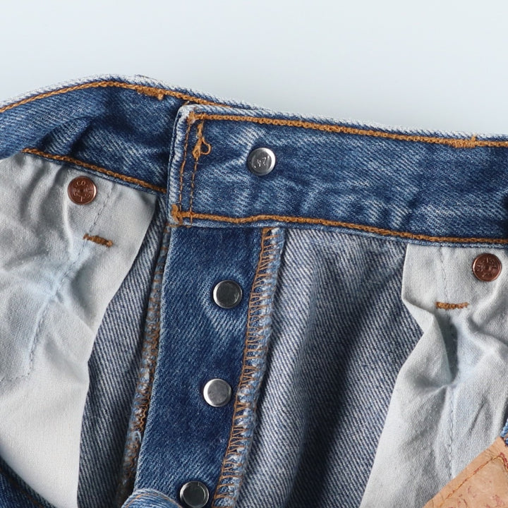 90'S Levi's 501-0115 Straight Denim Pants, Made in USA, Men's, W30, Vintage cotton blue type Vintage Second Hand