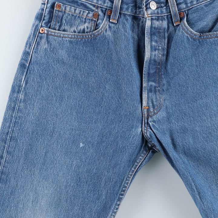 90'S Levi's 501-0115 Straight Denim Pants, Made in USA, Men's, W30, Vintage cotton blue type Vintage Second Hand