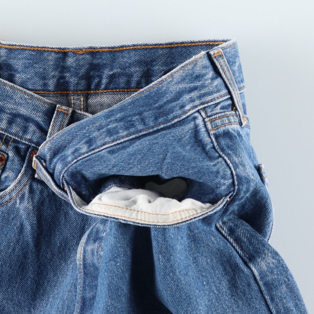 90'S Levi's 501-0115 Straight Denim Pants, Made in USA, Men's, W30, Vintage cotton blue type Vintage Second Hand