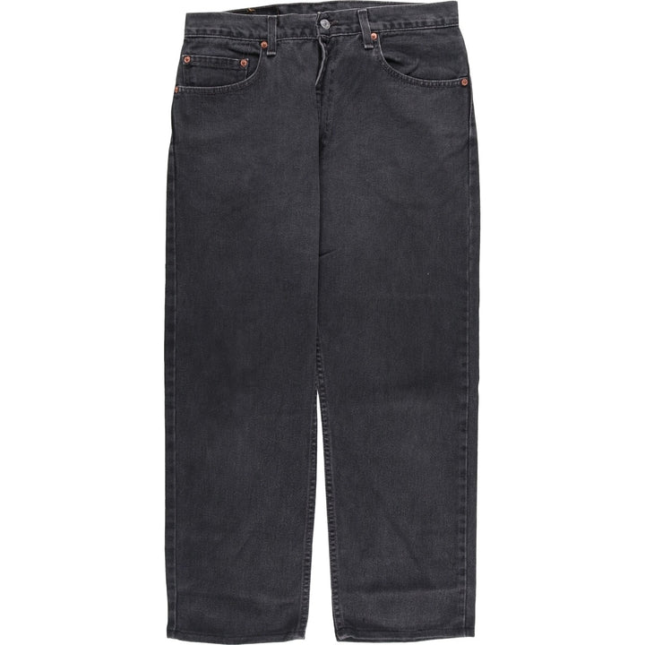 2000'S Levi's 00505-0260 Regular Fit Straight Leg Black Denim Tapered Denim Pants, Made in USA, Men's Size W32 cotton black type Vintage Second Hand