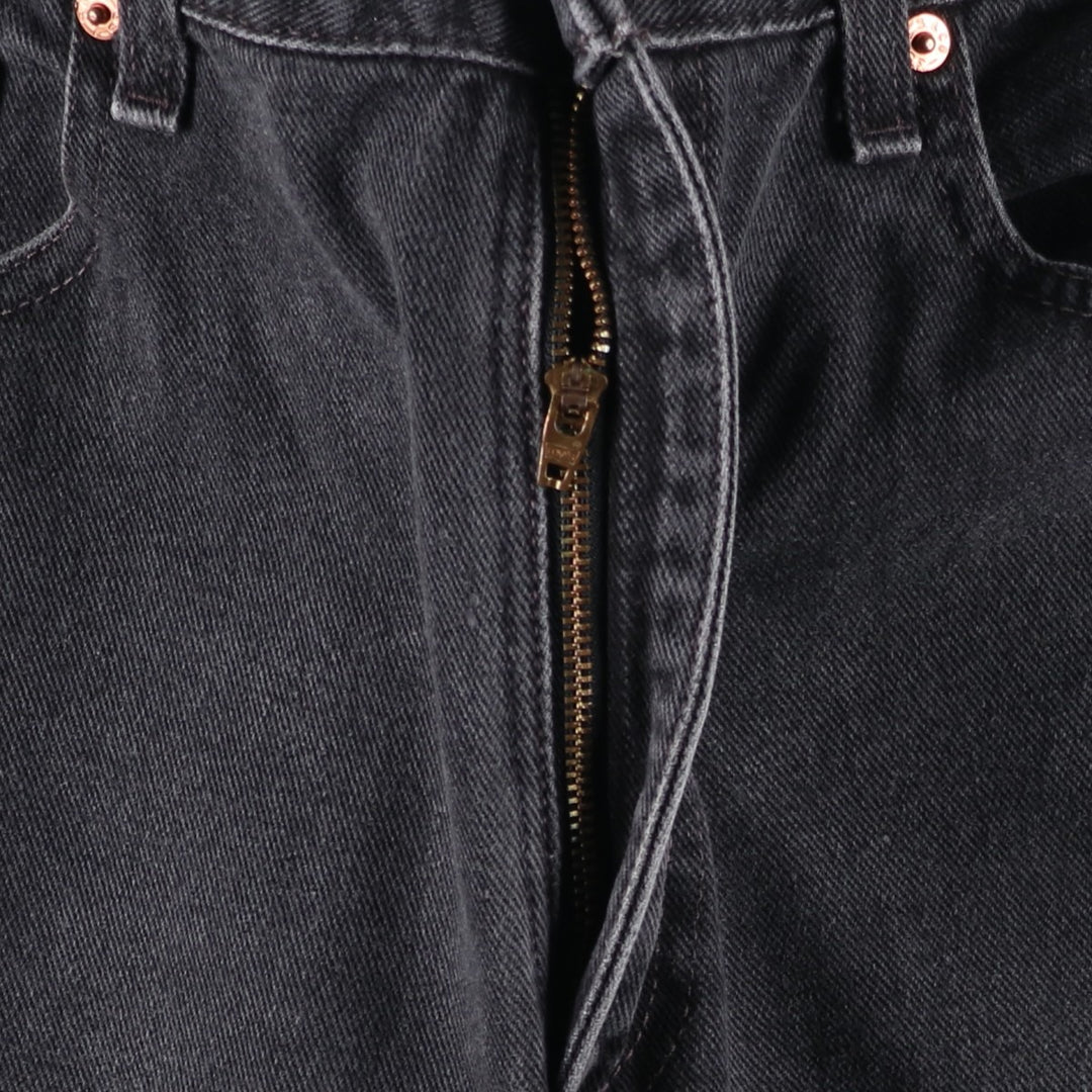 2000'S Levi's 00505-0260 Regular Fit Straight Leg Black Denim Tapered Denim Pants, Made in USA, Men's Size W32 cotton black type Vintage Second Hand