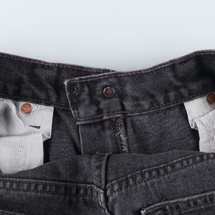 2000'S Levi's 00505-0260 Regular Fit Straight Leg Black Denim Tapered Denim Pants, Made in USA, Men's Size W32 cotton black type Vintage Second Hand