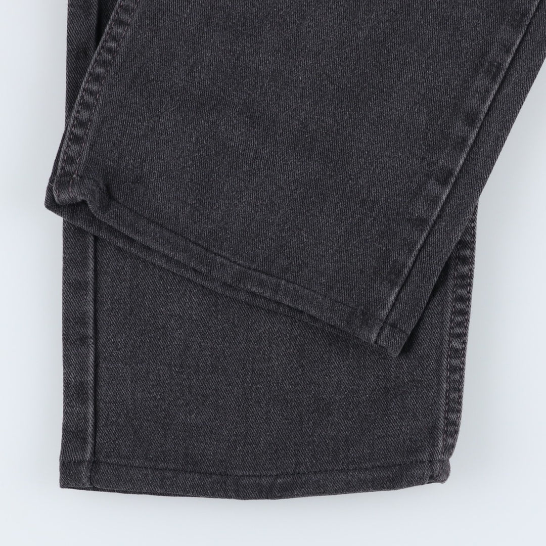 2000'S Levi's 00505-0260 Regular Fit Straight Leg Black Denim Tapered Denim Pants, Made in USA, Men's Size W32 cotton black type Vintage Second Hand