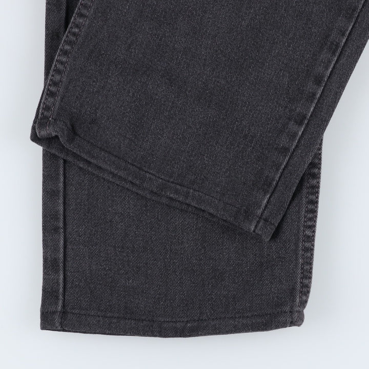 2000'S Levi's 00505-0260 Regular Fit Straight Leg Black Denim Tapered Denim Pants, Made in USA, Men's Size W32 cotton black type Vintage Second Hand