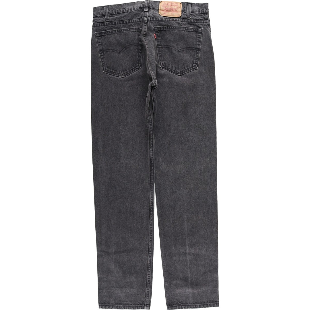 90s-00'S Levi's 505-0260 Black Denim Tapered Denim Pants, Made in the USA, Men's, Size W33, Vintage cotton black type Vintage Second Hand