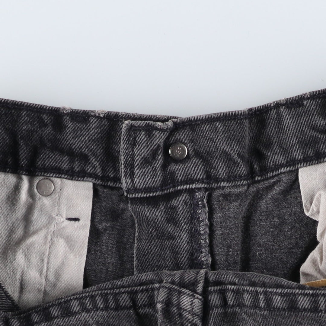 90s-00'S Levi's 505-0260 Black Denim Tapered Denim Pants, Made in the USA, Men's, Size W33, Vintage cotton black type Vintage Second Hand