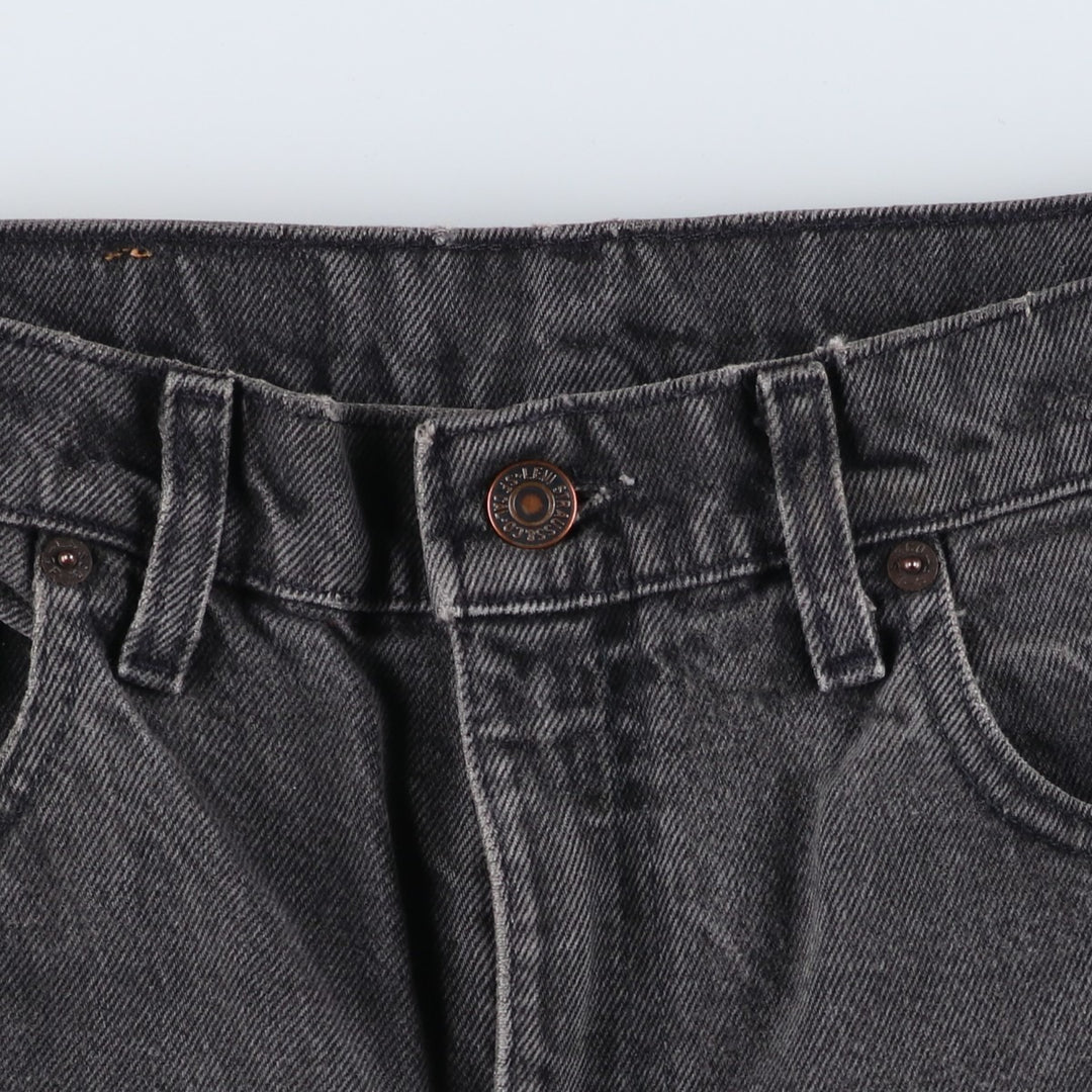 90s-00'S Levi's 505-0260 Black Denim Tapered Denim Pants, Made in the USA, Men's, Size W33, Vintage cotton black type Vintage Second Hand