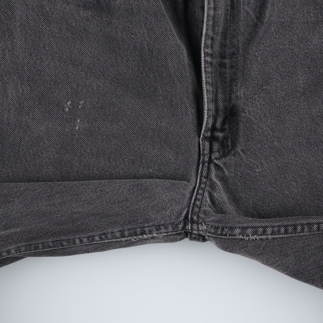 90s-00'S Levi's 505-0260 Black Denim Tapered Denim Pants, Made in the USA, Men's, Size W33, Vintage cotton black type Vintage Second Hand