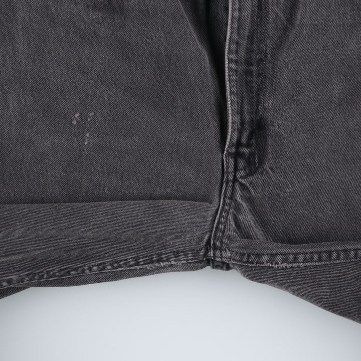 90s-00'S Levi's 505-0260 Black Denim Tapered Denim Pants, Made in the USA, Men's, Size W33, Vintage cotton black type Vintage Second Hand