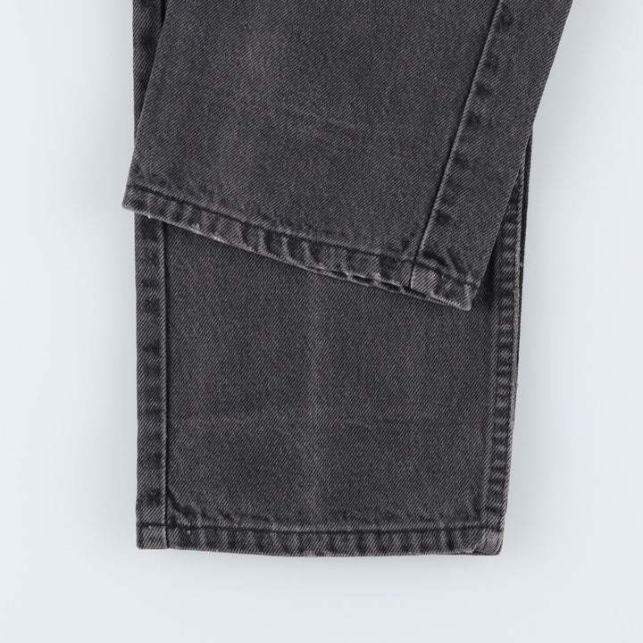 90s-00'S Levi's 505-0260 Black Denim Tapered Denim Pants, Made in the USA, Men's, Size W33, Vintage cotton black type Vintage Second Hand