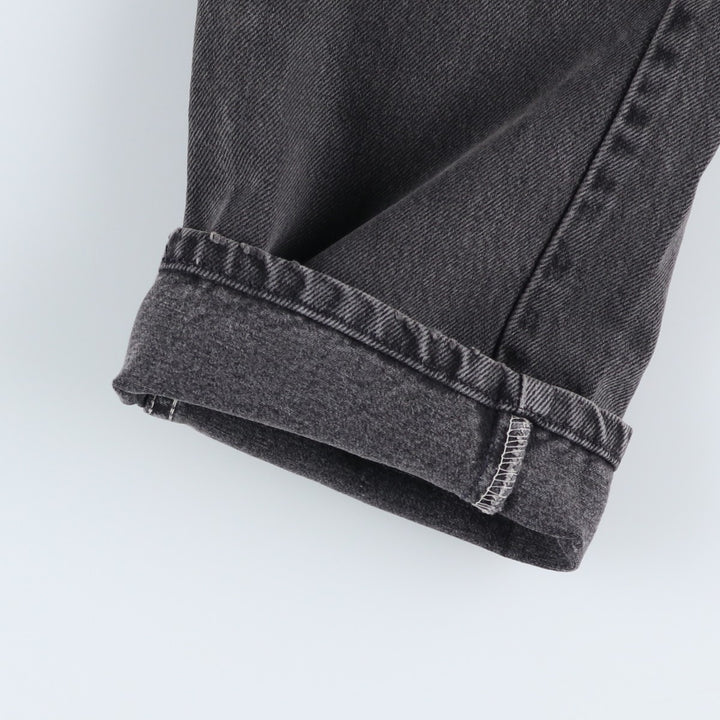 90s-00'S Levi's 505-0260 Black Denim Tapered Denim Pants, Made in the USA, Men's, Size W33, Vintage cotton black type Vintage Second Hand