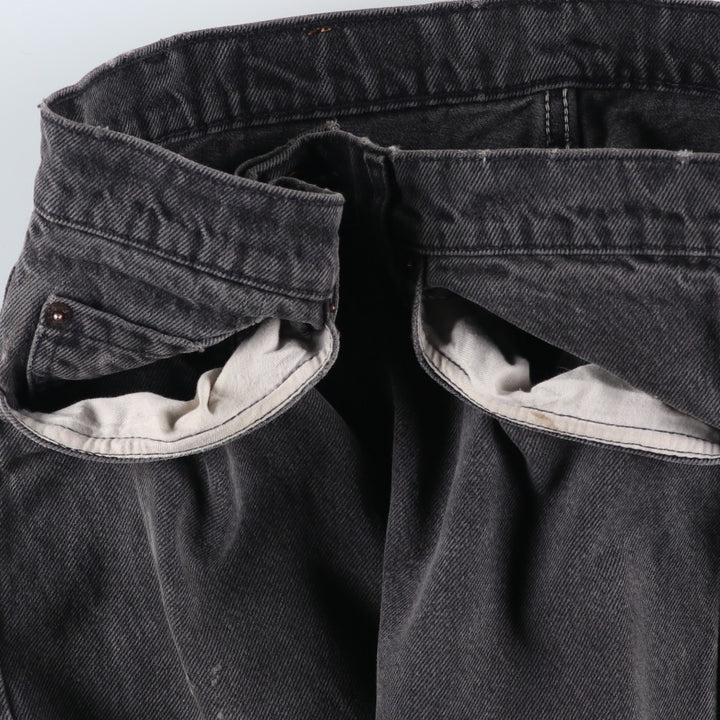 90s-00'S Levi's 505-0260 Black Denim Tapered Denim Pants, Made in the USA, Men's, Size W33, Vintage cotton black type Vintage Second Hand
