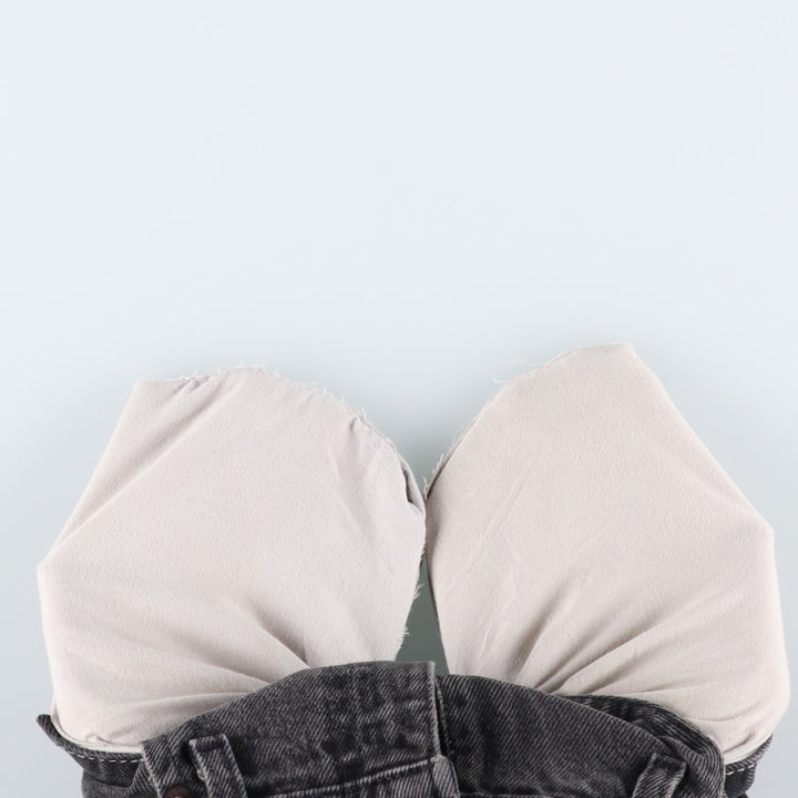 90s-00'S Levi's 505-0260 Black Denim Tapered Denim Pants, Made in the USA, Men's, Size W33, Vintage cotton black type Vintage Second Hand