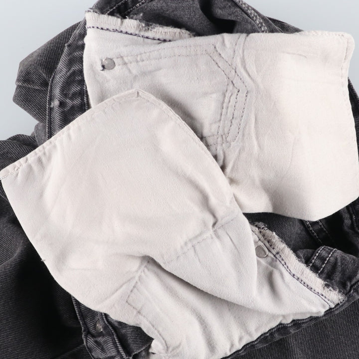 90s-00'S Levi's 505-0260 Black Denim Tapered Denim Pants, Made in the USA, Men's, Size W33, Vintage cotton black type Vintage Second Hand