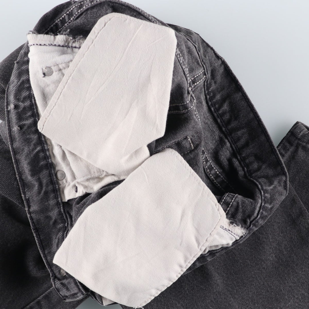 90s-00'S Levi's 505-0260 Black Denim Tapered Denim Pants, Made in the USA, Men's, Size W33, Vintage cotton black type Vintage Second Hand