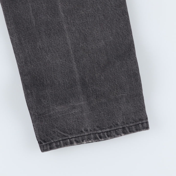 90s-00'S Levi's 505-0260 Black Denim Tapered Denim Pants, Made in the USA, Men's, Size W33, Vintage cotton black type Vintage Second Hand