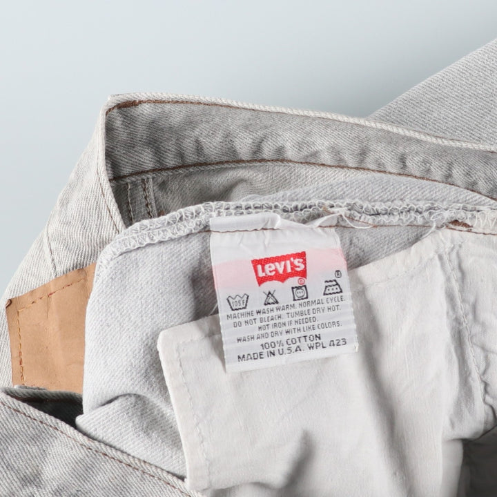 90'S Levi's 501 Straight Denim Pants, Made in USA, Men's, W30, Vintage cotton blue type Vintage Second Hand