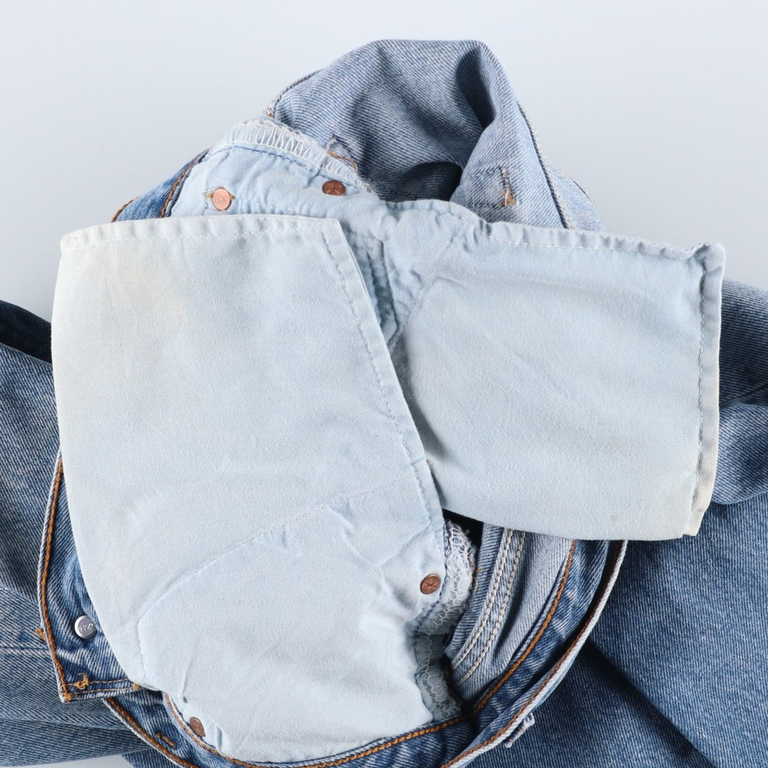 90'S Levi's 501-0193 Straight Denim Pants Made in USA Men's W32 Vintage cotton blue type Vintage Second Hand