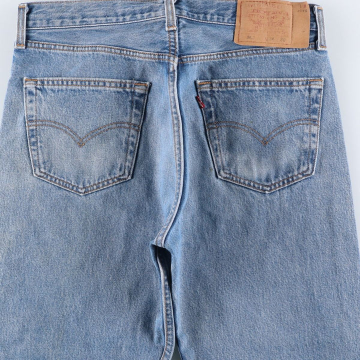 90'S Levi's 501-0193 Straight Denim Pants Made in USA Men's W32 Vintage cotton blue type Vintage Second Hand