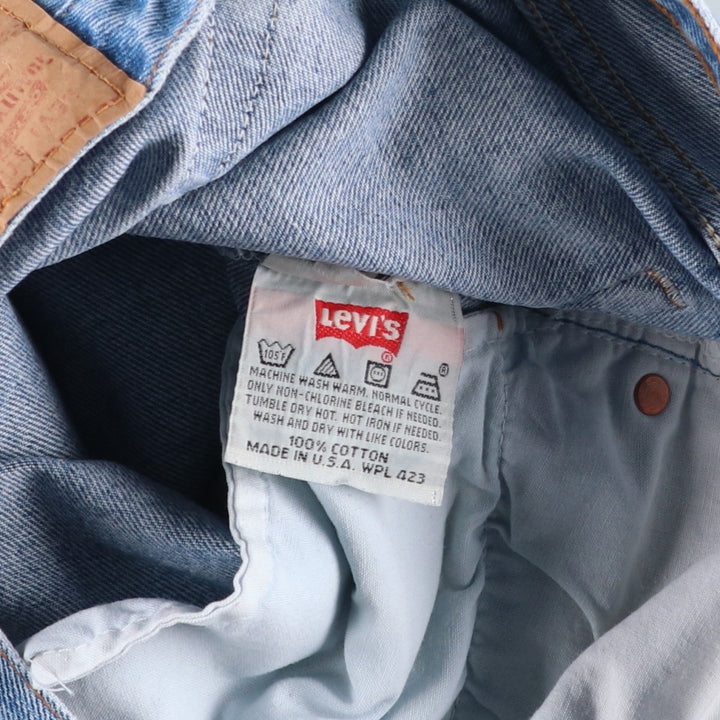 90'S Levi's 501-0193 Straight Denim Pants Made in USA Men's W30 Vintage cotton blue type Vintage Second Hand