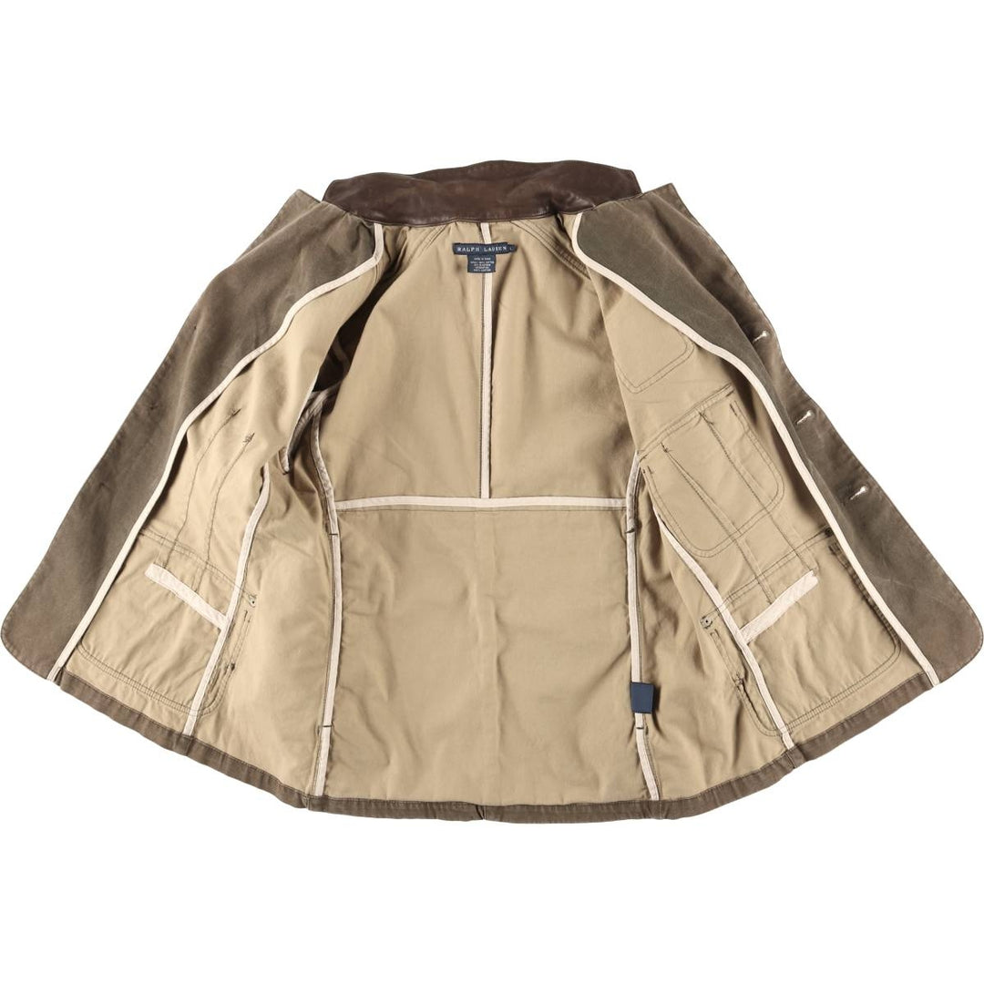 Ralph Lauren Duck Hunting Jacket, Women's, Size L cotton brown type Vintage Second Hand