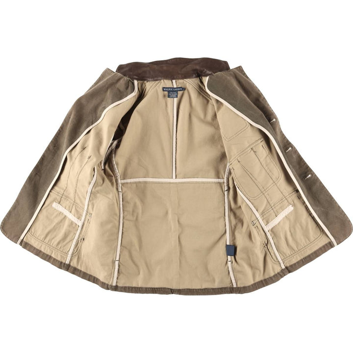 Ralph Lauren Duck Hunting Jacket, Women's, Size L cotton brown type Vintage Second Hand