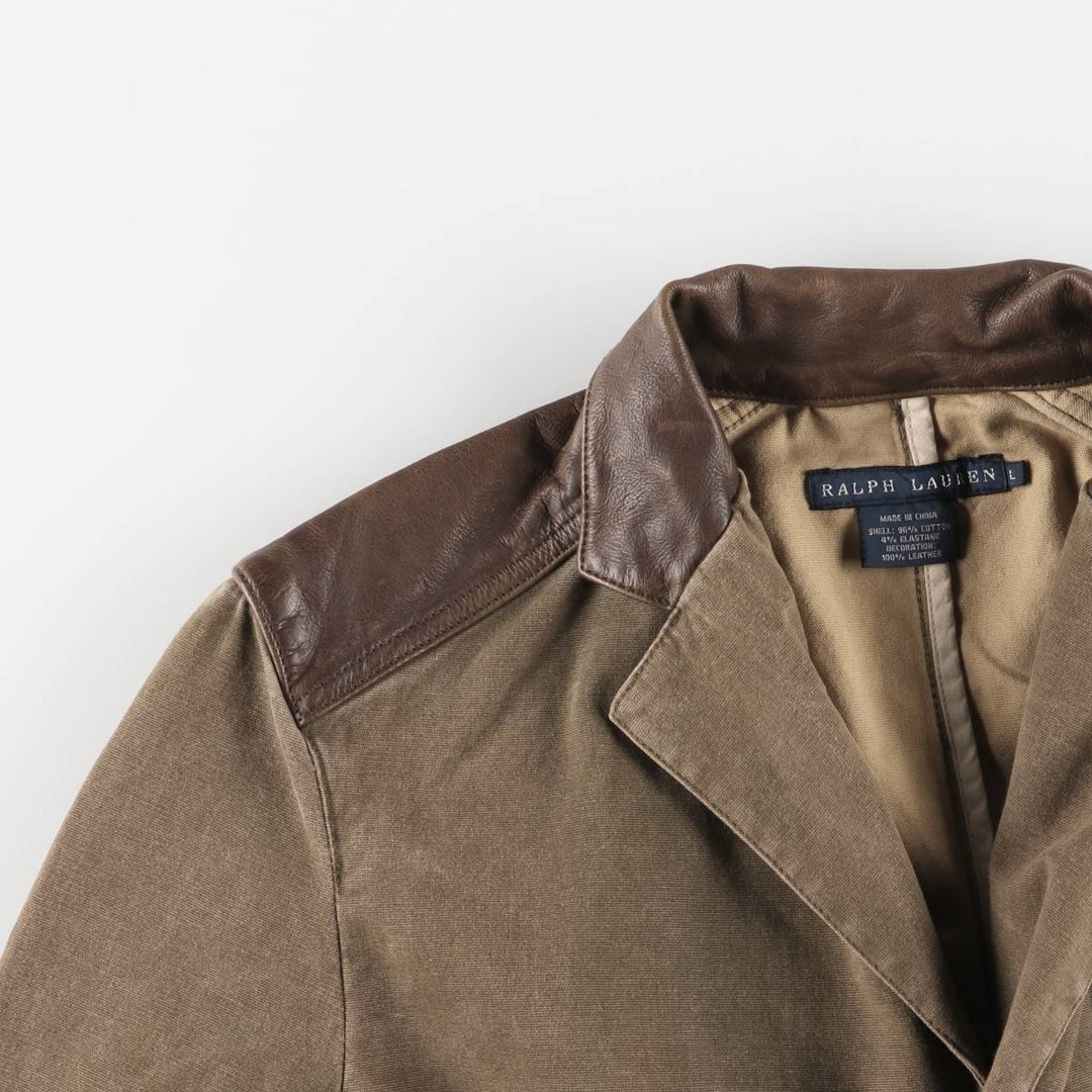 Ralph Lauren Duck Hunting Jacket, Women's, Size L cotton brown type Vintage Second Hand